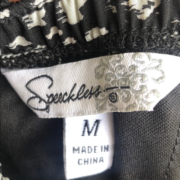 Speechless Black & White Dress with Pockets - Picture 4 of 5